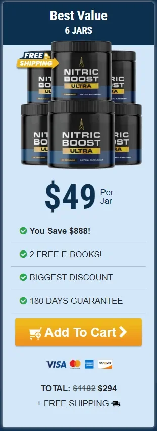 Buy Nitric Boost Ultra 6 Bottles